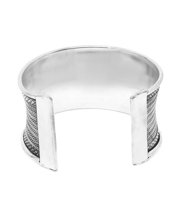 YouBella Jewellery Celebrity Inspired Silver Plated Cuff Bracelet for Girls and Women